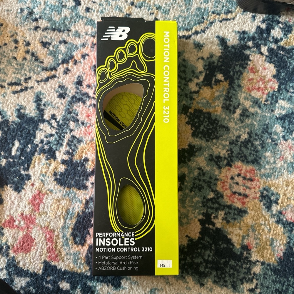 New Balance Motion Control 3210 Insoles - Yellow and Black
